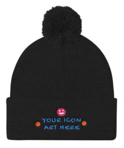 custom-pom-pom-knit-cap