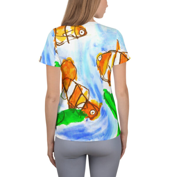 Alternative view of All-Over Print Women's Athletic T-shirt