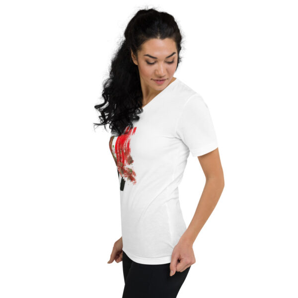 Alternative view of Unisex Short Sleeve V-Neck T-Shirt